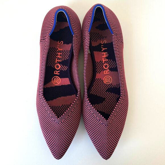 Rothy’s Rose Double Stitch Pointed Toe Flats Size 7.5 - Picture 13 of 13